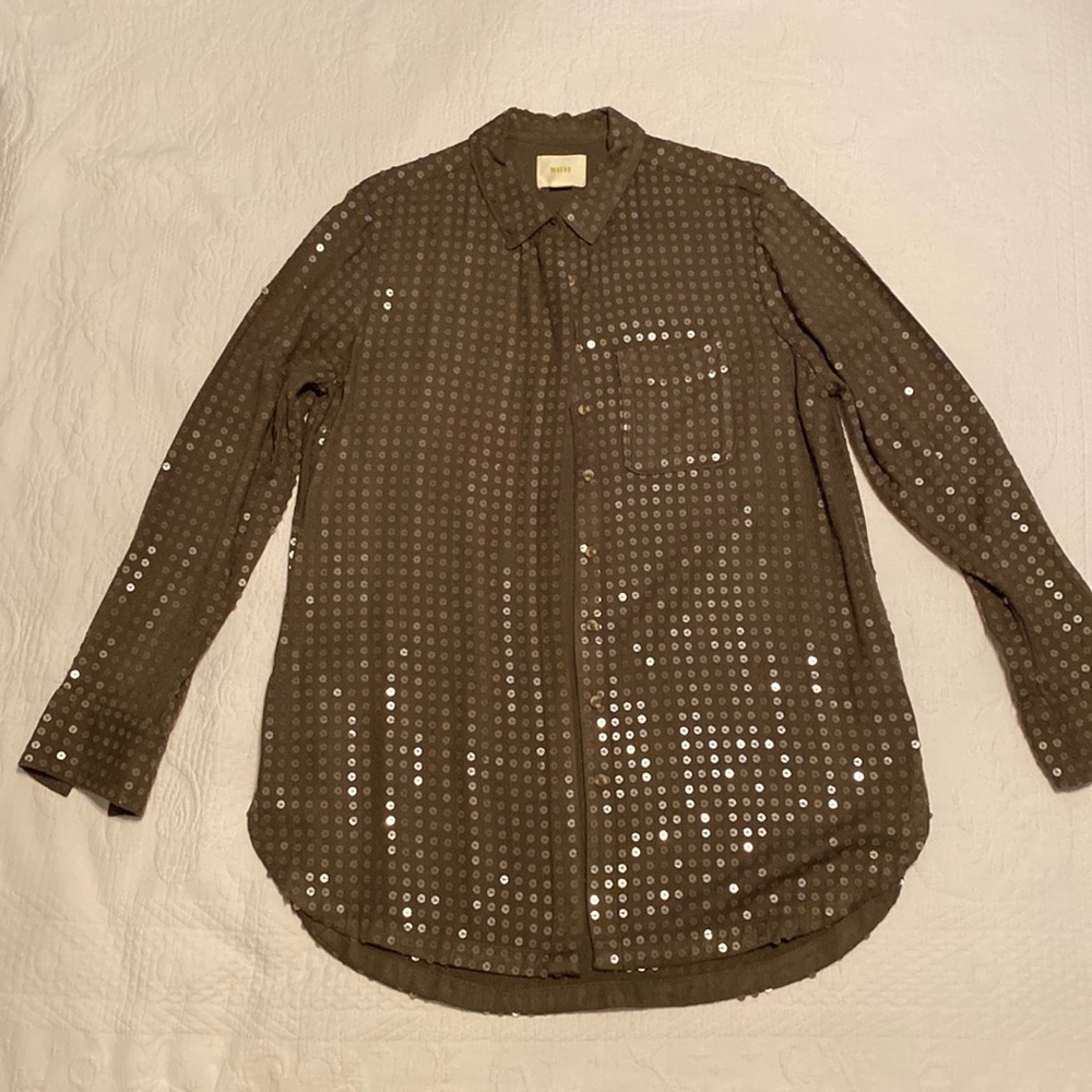 Sequined Green Tunic